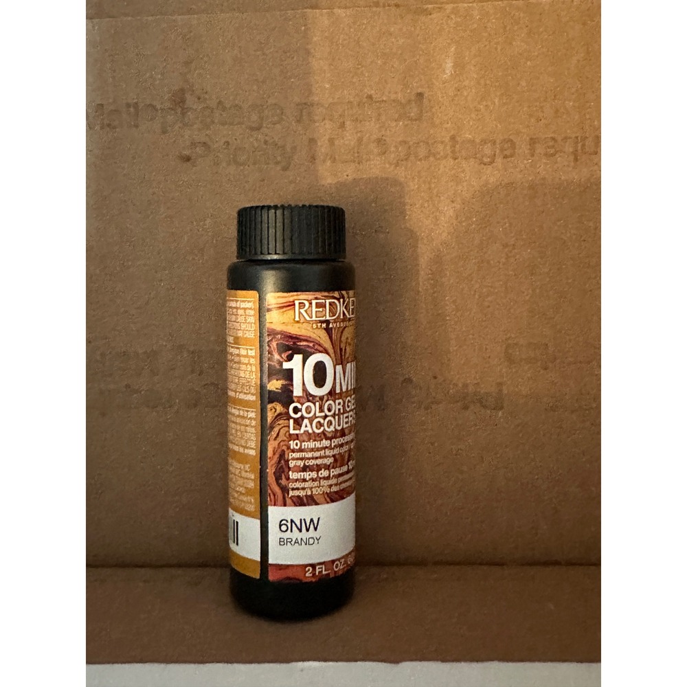 Redken 10 Minute Color Gels Lacquer 6NW Brandy Permanent Liquid Hair Color
